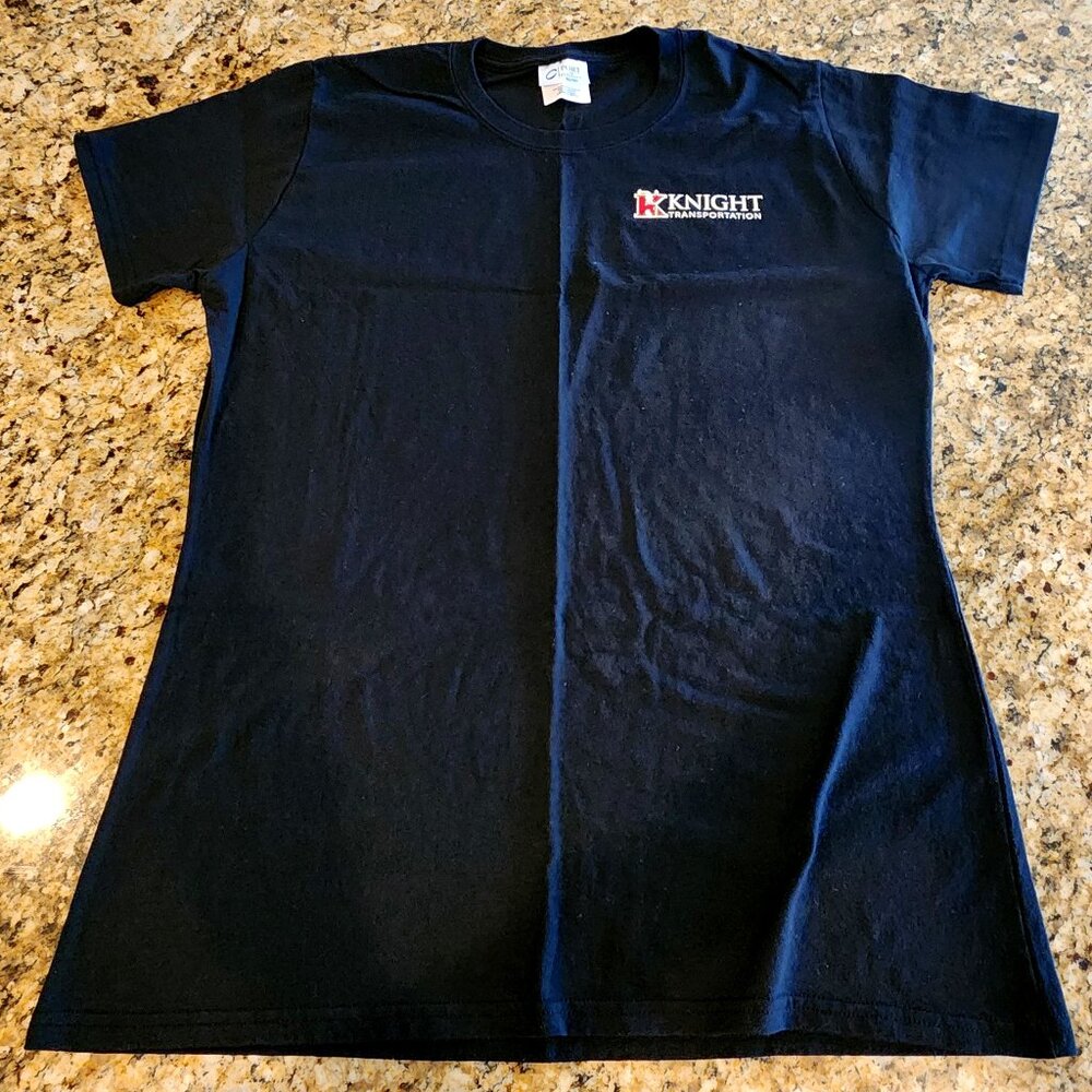 Knight Transportation Black Ladies XL Crew Neck Short Sleeve Port & Co T Shirt